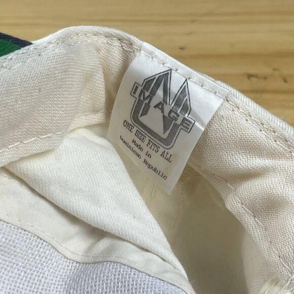 USA Flag Vintage Embroidery Snapback Cap Hat One Size Fits All White Blue - Picture 7 of 7